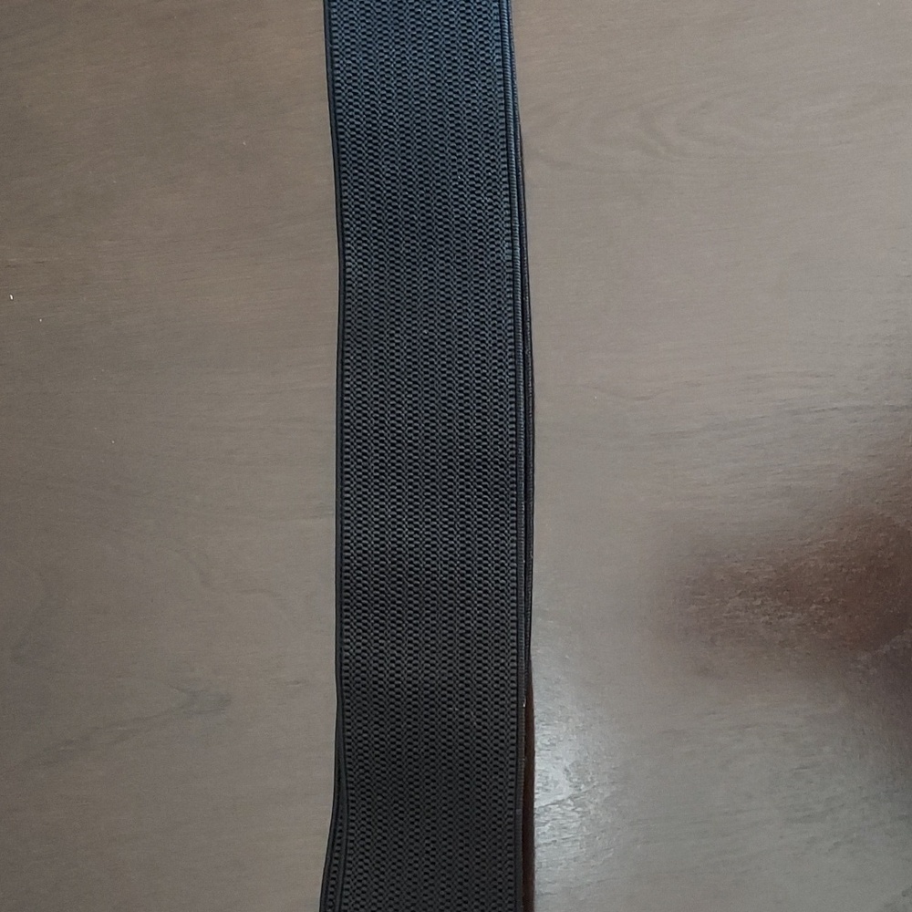 Ava & Viv Black Elasticized Belt w/ Silvertone Interlocking Closure Size 2X NWT - Picture 12 of 16